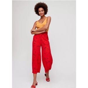 NWOT Aritzia Wilfred Faun Pant Flame Scarlett/G. Berry